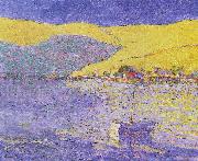 Seldon Connor Gile Boat and Yellow Hills oil painting reproduction